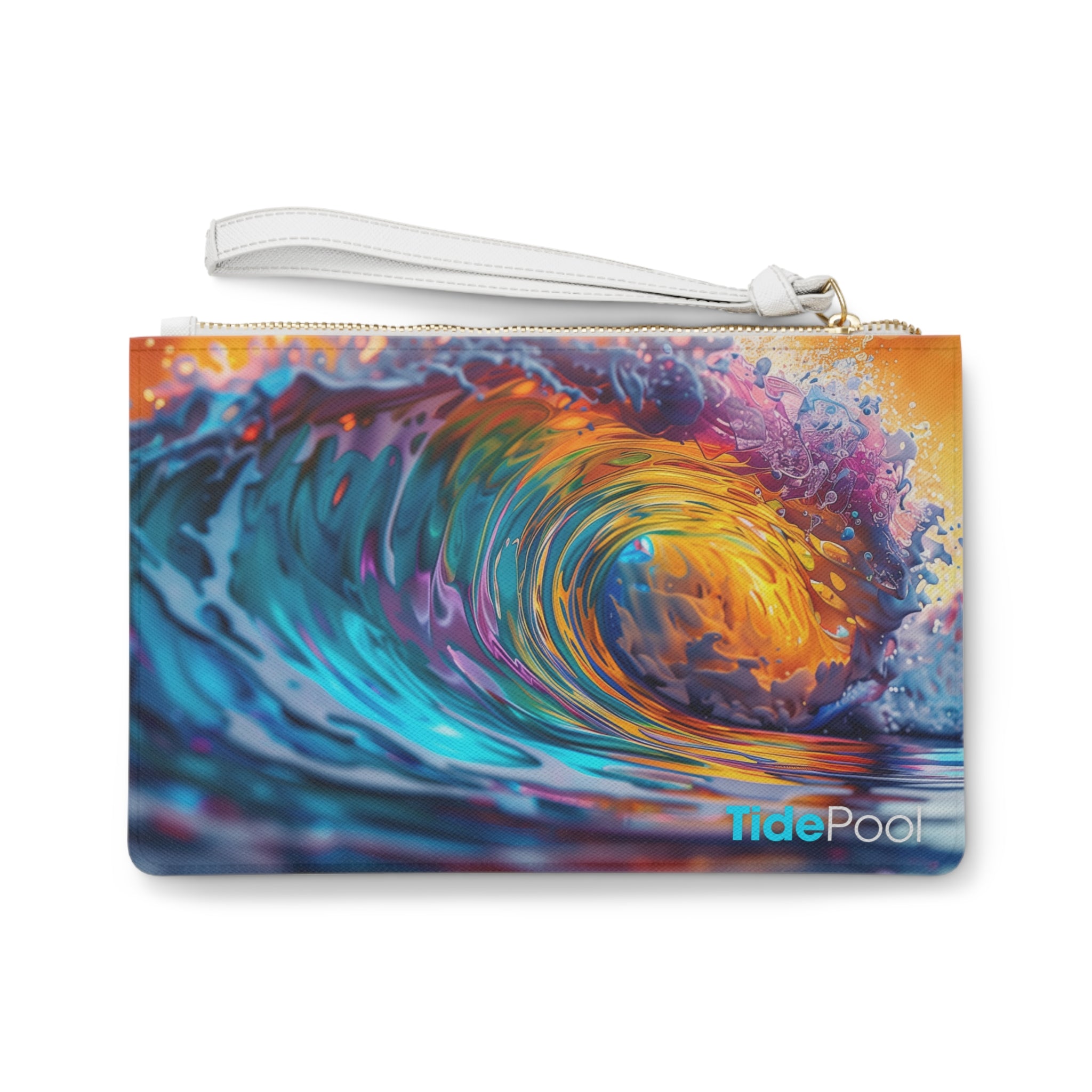 Coastal Clutch Bag - Sandy Beach