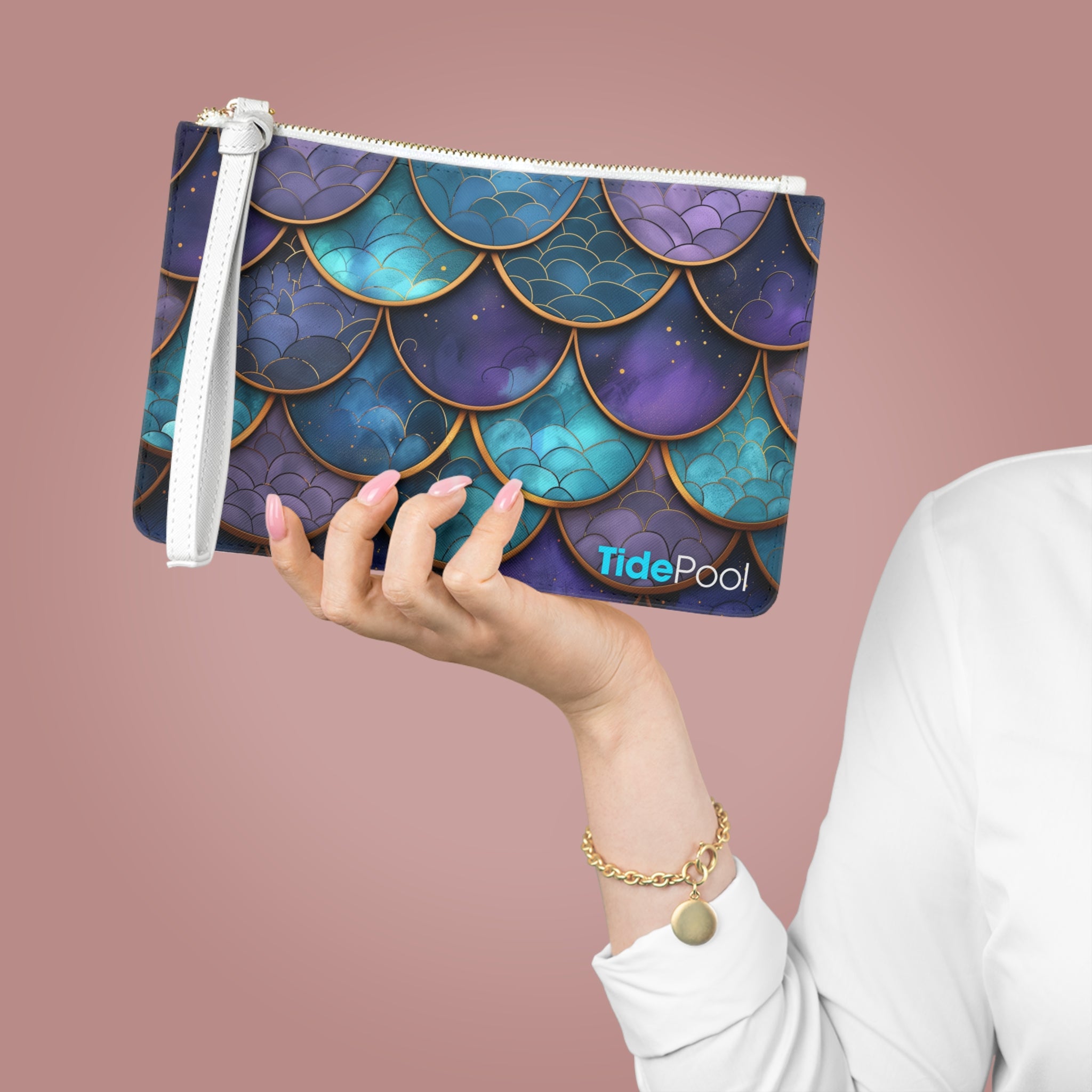 Coastal Clutch Bag - Triton''s Glitter