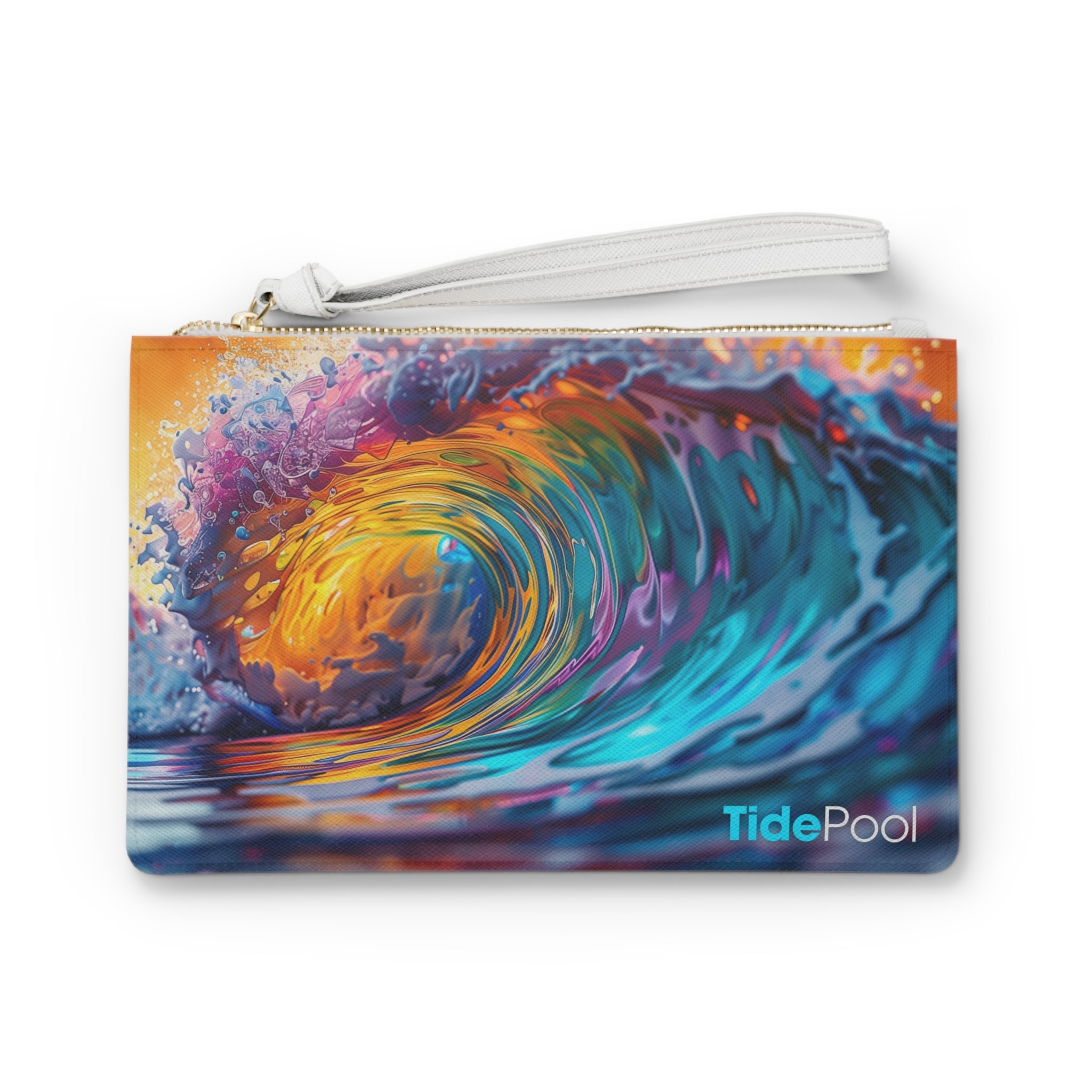 Coastal Clutch Bag - Sandy Beach