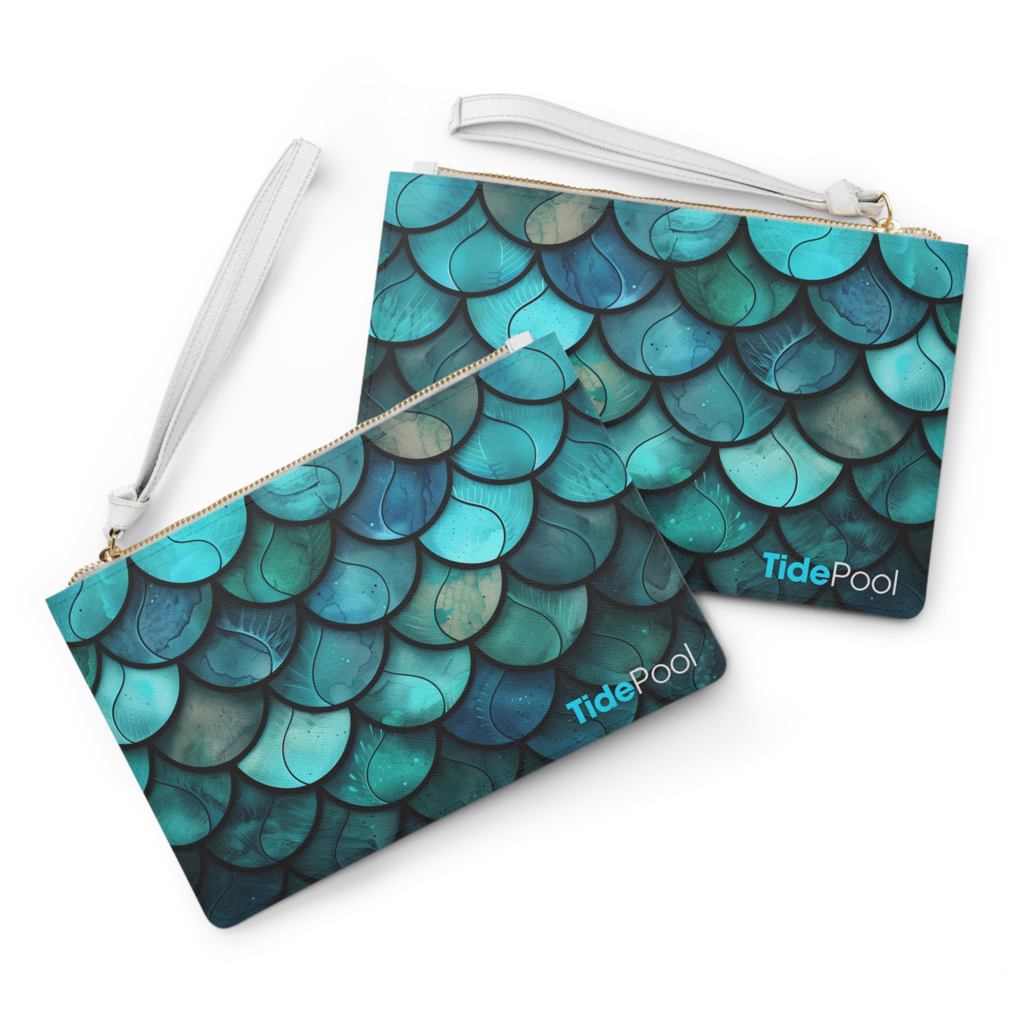 Coastal Clutch Bag - Aurora Ripple