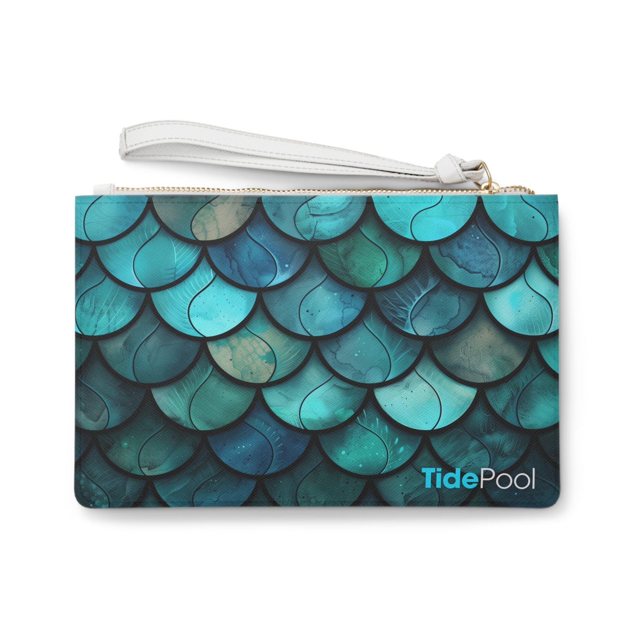 Coastal Clutch Bag - Aurora Ripple